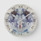 WATERVERF ABSTRACT II RONDE KLOK (Voorkant)