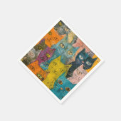 Waterverf  Abstract Kat (12) Servet (Hoek)