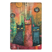 Waterverf  Abstract Kat Mini Klembord (Achterkant)