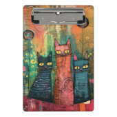 Waterverf Abstract Kat Mini Klembord (Voorkant)