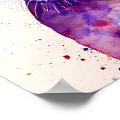 Waterverf Abstract konijn Hare Poster (Hoek)