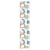 Waterverf abstract korte tafelloper (Voorkant)