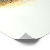 Waterverf Abstract landschap Kunstbomen bos Poster (Hoek)