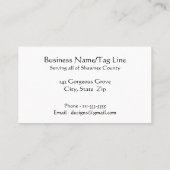 Waterverf Abstract landschap Kunstbomen bos Visitekaartje (Achterkant)