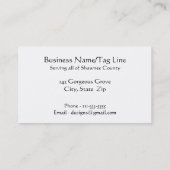 Waterverf Abstract landschap Kunstbomen bos Visitekaartje (Achterkant)