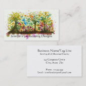 Waterverf Abstract landschap Kunstbomen bos Visitekaartje (Voorkant / Achterkant)