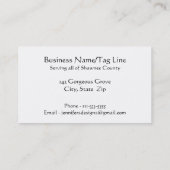 Waterverf Abstract landschap Kunstbomen bos Visitekaartje (Achterkant)