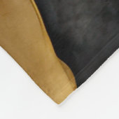 Waterverf Abstract Landschap Schilderen Goud Fleece Deken (Hoek)