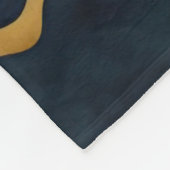 Waterverf Abstract Landschap Schilderen Goud Fleece Deken (Hoek)