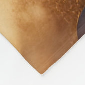 Waterverf Abstract Landschap Schilderen Goud Fleece Deken (Hoek)