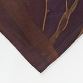 Waterverf Abstract Landschap Schilderen Goud Fleece Deken (Hoek)