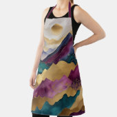 Waterverf Abstract Landschap Schilderen Goud Schort (Insitu)