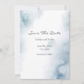 Waterverf Abstract Lijst Save The Date (Voorkant)