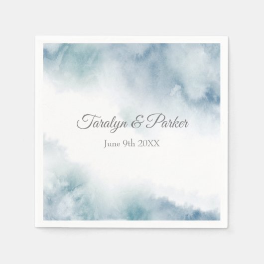 Waterverf Abstract Lijst Servet (Voorkant)