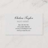 Waterverf Abstract Manuscript Wavy beroeps Visitekaartje (Achterkant)