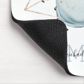 Waterverf Abstract Monogram Ontwerp Muismat (Hoek)