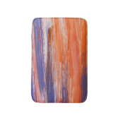Waterverf Abstract: Oranje Blauwe Mengsel Badmat (Voorkant Verticaal)
