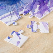 Waterverf abstract paardenportret legpuzzel (Zijkant)