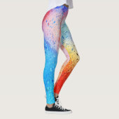 waterverf abstract patroon leggings (Rechts)