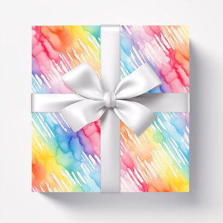 Waterverf Abstract patroon Regenboog Cadeaupapier