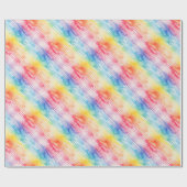 Waterverf Abstract patroon Regenboog Cadeaupapier (Vlak)