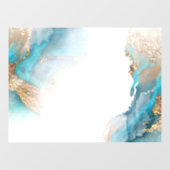 Waterverf abstract raamsticker (Vel)