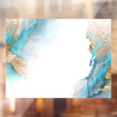 Waterverf abstract raamsticker (Vel 2)