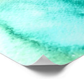 Waterverf abstract roos kleurrijk poster (Hoek)