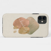 Waterverf Abstract Roze Gouden Glitter Vormen Naam Case-Mate iPhone Case (Achterkant (horizontaal))