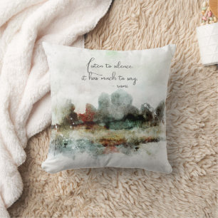 Waterverf Abstract Rumi Citaat Cadeau Kussen