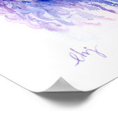 Waterverf Abstract schapenportret Poster (Hoek)