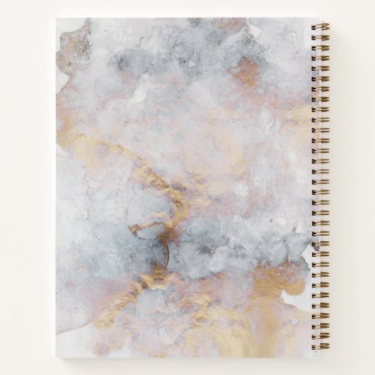 Waterverf Abstract Spiral Notitieboek (Achterkant)