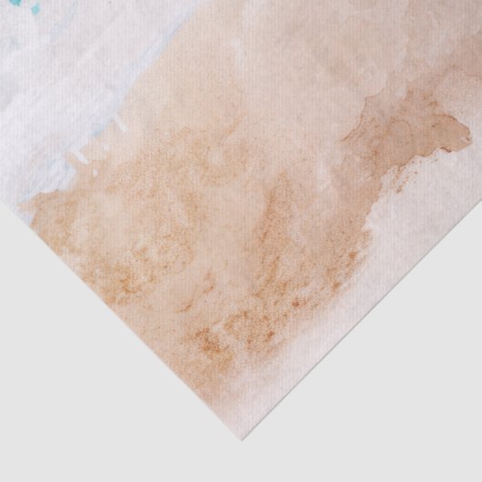 Waterverf Abstract strand Tissuepapier (Detail)