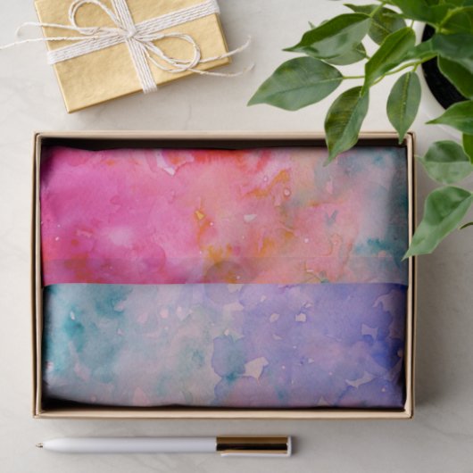 Waterverf Abstract Tissuepapier (Geschenk)
