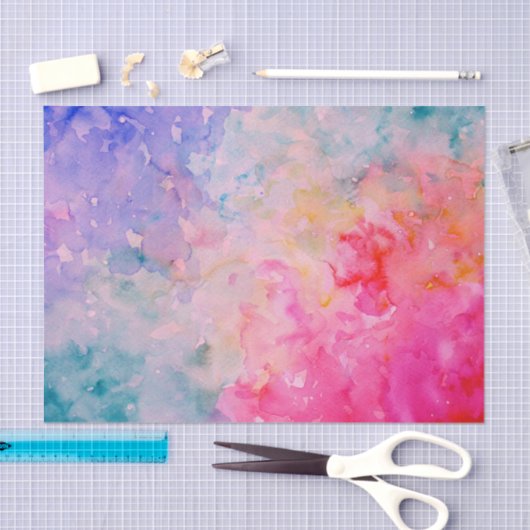 Waterverf Abstract Tissuepapier (Craft)