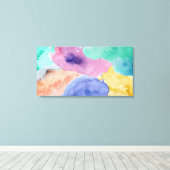 Waterverf Abstract Verrekte Canvas afdrukken (Insitu (Houten vloer))