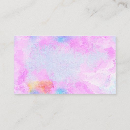 Waterverf Abstract Visitekaartje (Achterkant)