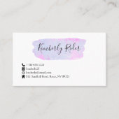 Waterverf Abstract Visitekaartje (Voorkant)