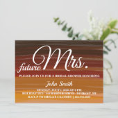 Waterverf Abstract Vrijgezellenfeest, toekomst mev Kaart (Staand voorkant)