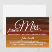 Waterverf Abstract Vrijgezellenfeest, toekomst mev Kaart (Voorkant / Achterkant)