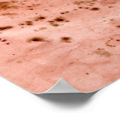 Waterverf abstract zand woestijnlandschap Modern Poster (Hoek)