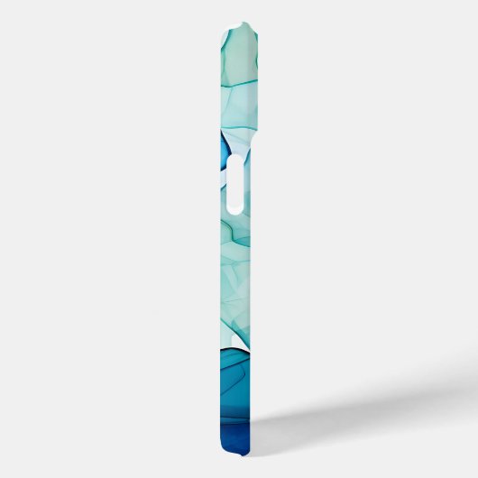 Waterverf Abstract Zeeen glas met naam Case-Mate iPhone Case (Achterkant / Rechts)
