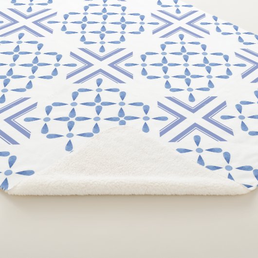 Waterverf Abstracte achtergrond 4 Sherpa Deken (3/4)