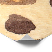Waterverf abstracte achtergrond van leopard skin i poster (Hoek)