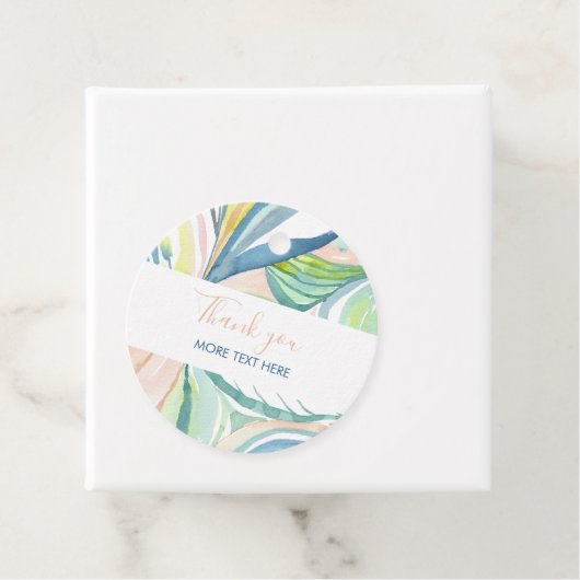 Waterverf Abstracte Art - Aangepaste favoriet, Pro Bedankjes Labels (In situ)