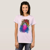 Waterverf Abstracte art. T-shirt (Voorkant volledig)