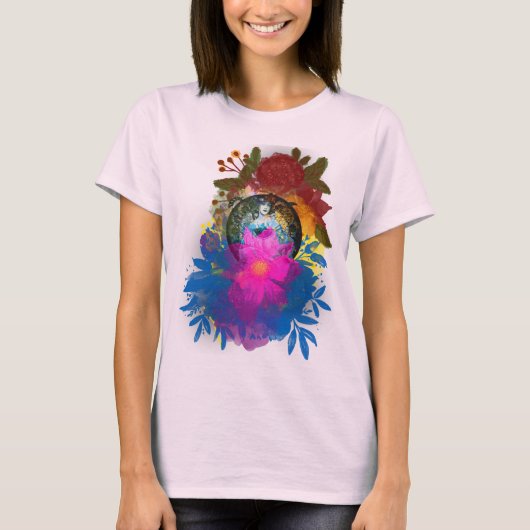 Waterverf Abstracte art. T-shirt (Voorkant)