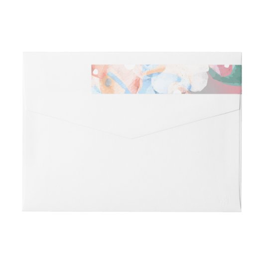 Waterverf Abstracte Bloemen 1 (Achterkant)