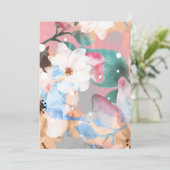 Waterverf Abstracte Bloemen 1 Bedankkaart (Staand voorkant)