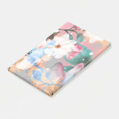 Waterverf Abstracte bloemen 1 Post-it® Notes (Schuin)